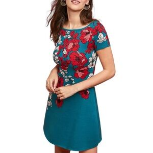 ANTHROPOLOGIE/Maeve Jacqueline Floral-Jacquard Sweater Dress SZ S